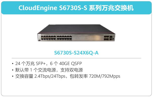华为huawei S6730S-S24X6Q-A交换机（24个万兆SFP+，6个40GE QSFP，默认含1个600W交流电源） 万兆交换机